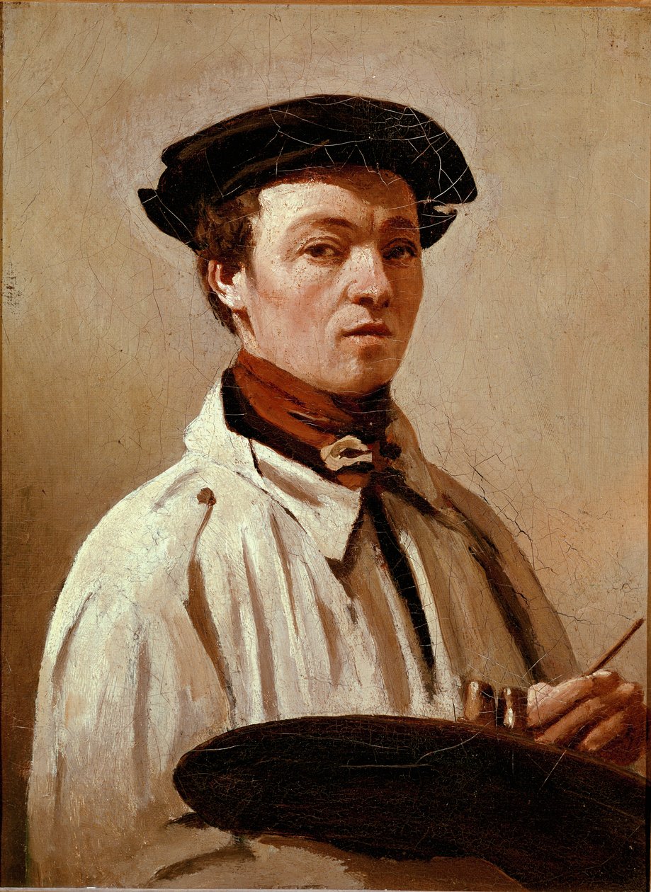 le peintre Jean-Baptiste Corot, autoportrait